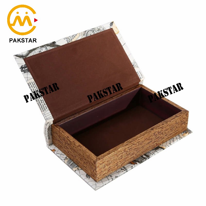 Luxurious custom printed empty decoration fake book box