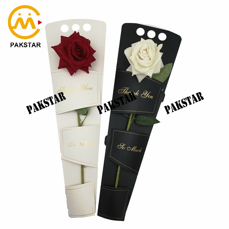 Wholesale single rose flower packaging box custom logo