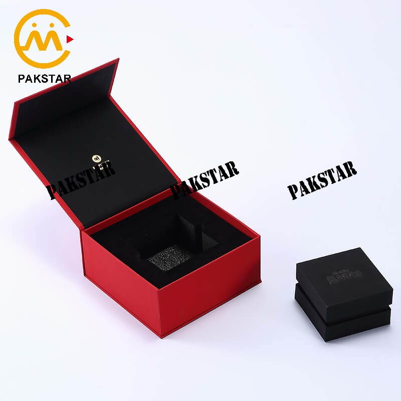 Custom paper magnetic cardboard jewelry gift box packaging