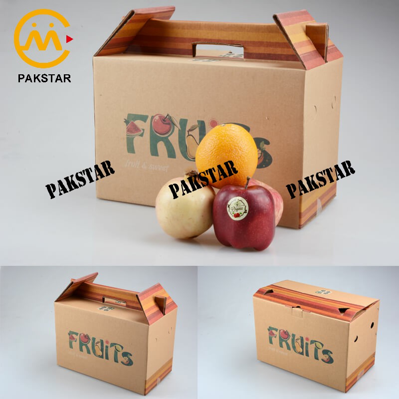 Manufacture customised cardboard gable gift box for fruit packaging
