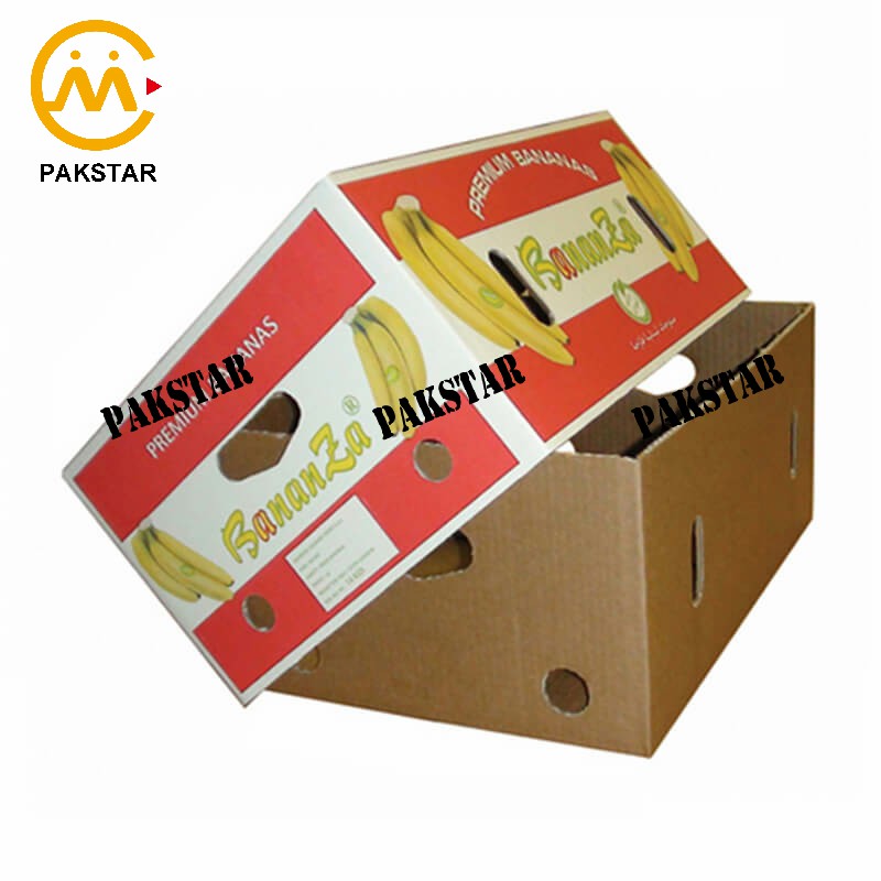 Custom logo print cardboard fruit vegetable box packaging